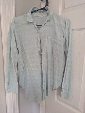 Light Sage Women's' Button-Up Shirt